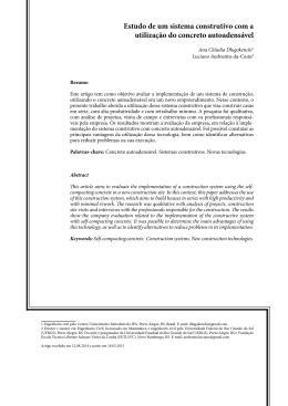 Estudo de um sistema construtivo com a utilização do concreto