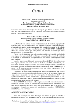 AS CARTAS DE CRISTO