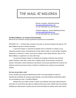 The Mall at Millenia e as Compras Personalizadas