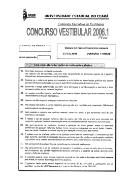 UECE 2006.1 - Colégio Ari de Sá Cavalcante