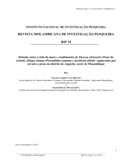 REVISTA MO&Ccedil;AMBICANA DE INVESTIGA&Ccedil;&Atilde;O PESQUEIRA RIP 34