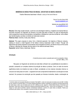MEM&Oacute;RIAS DA MODA PRAIA NO BRASIL: UM