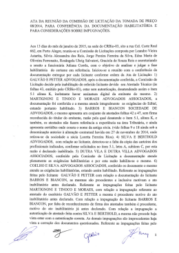 ATA DA REUNIÃO DA cOMIssÃO DE LICITAÇÃO DA - CRBio-03