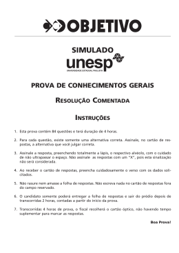 Simulado da Unesp