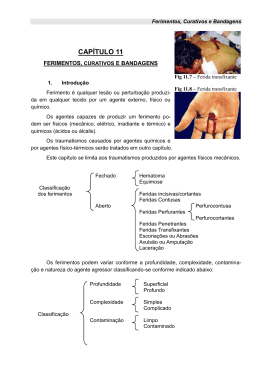 Ferimentos - Curativos e Bandagens