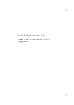 Gripe espanhola na Bahia - RI UFBA