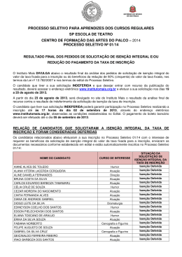 processo seletivo para aprendizes dos cursos regulares sp escola