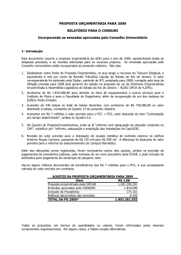 PROPOSTA OR&Ccedil;AMENT&Aacute;RIA PARA 2009 - DIPLAN
