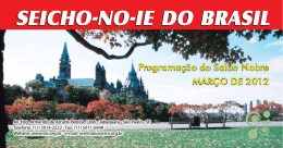 QUINTA-feIrA - Seicho-No