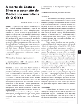 4. A morte de Costa e Silva e a ascens&atilde;o de M&eacute;dici nas narrativas
