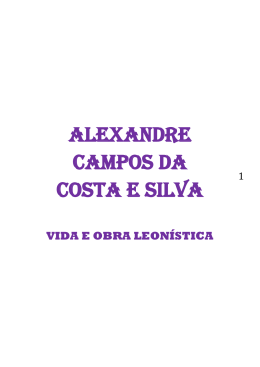ALEXANDRE CAMPOS DA COSTA E SILVA