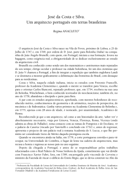 Jos&eacute; da Costa e Silva. Um arquitecto portugu&ecirc;s em terras brasileiras