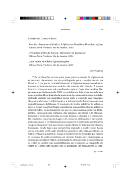 Alberto da Costa e Silva - Centro de Estudos Africanos da