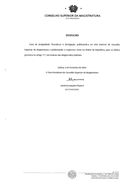Lista de Antiguidade de Magistrados Judiciais