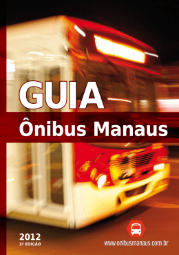 guia &ocirc;nibus manaus 2012. 1&ordm; edi&ccedil;&atilde;o