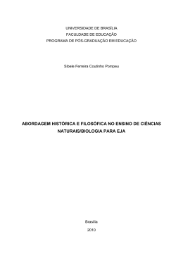 abordagem histórica e filosófica no ensino de ciências naturais