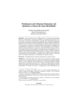 DEL PINO, J. C. . Professor/a de Ci&ecirc;ncias Naturais