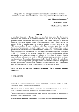 Diagnóstico das concepções de professores de Ciências Naturais