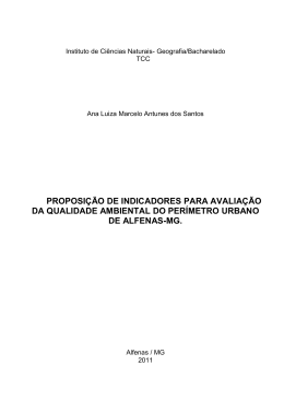 Instituto de Ci&ecirc;ncias Naturais- Geografia/Bacharelado - Unifal-MG