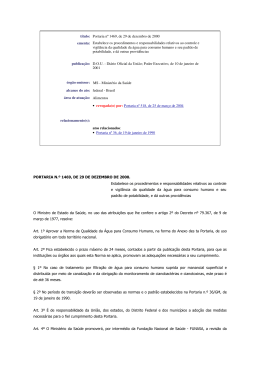 t&iacute;tulo: Portaria n&ordm; 1469, de 29 de dezembro de 2000 ementa