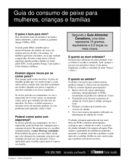 Guia do consumo de peixe para mulheres, crian&ccedil;as e fam&iacute;lias