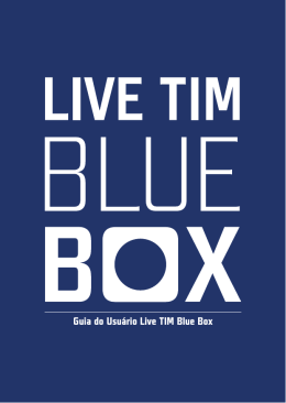 Guia do Usuário Live TIM Blue Box