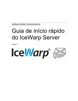 Guia de in&iacute;cio r&aacute;pido do IceWarp Server