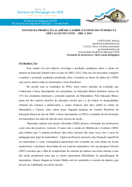 Semana de Pedagogia da UEM - Programa de P&oacute;s