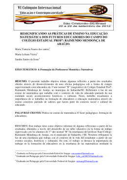 resignificando as práticas de ensino na educação matemática dos