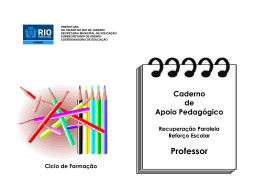 Caderno Ciclo Professor - Portal da Prefeitura da Cidade do Rio de