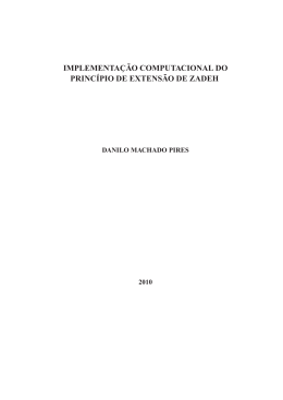 IMPLEMENTA&Ccedil;&Atilde;O COMPUTACIONAL DO PRINC&Iacute;PIO DE