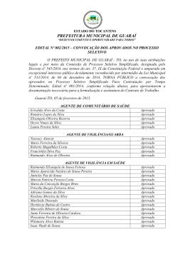 edital n&ordm; 002-2015 &ndash; convoca&ccedil;&atilde;o dos aprovados no processo seletivo