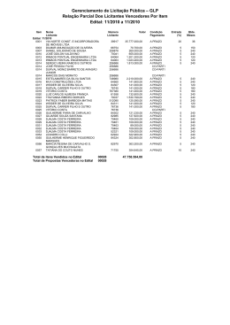 Gerenciamento de Licitao Pblica