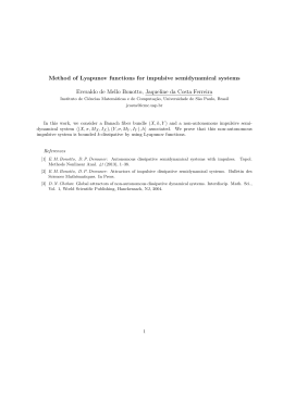 Method of Lyapunov functions for impulsive semidynamical systems