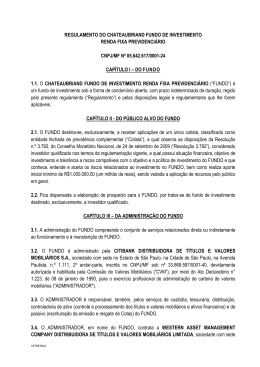 REGULAMENTO DO CHATEAUBRIAND FUNDO DE