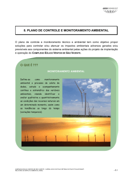 Plano de Controle e Monitoramento Ambiental