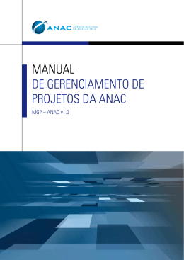 MANUAL DE GERENCIAMENTO DE PROJETOS DA ANAC