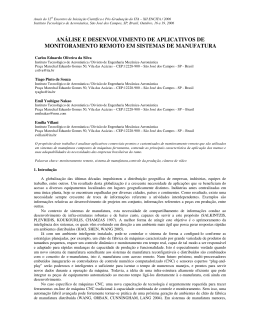 an&aacute;lise e desenvolvimento de aplicativos de monitoramento