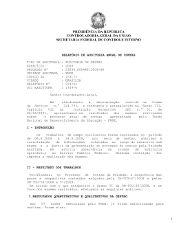 PRESID&Ecirc;NCIA DA REP&Uacute;BLICA CONTROLADORIA-GERAL