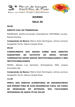 Identifica&ccedil;&atilde;o Salas do Forum