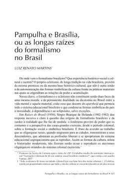 Pampulha e Brasília, ou as longas raízes do formalismo no Brasil