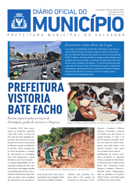 di&aacute;rio oficial do munic&iacute;pio do salvador