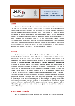 Programa de DIREITOS FUNDAMENTAIS