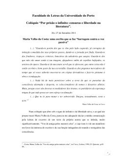 Maria Velho da Costa: uma escrita que se faz