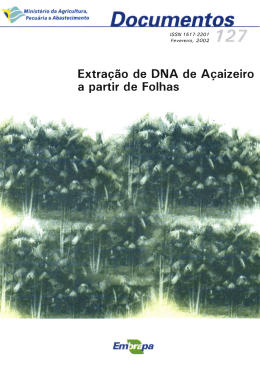 Extra&ccedil;&atilde;o de DNA de A&ccedil;aizeiro a Partir de folhas