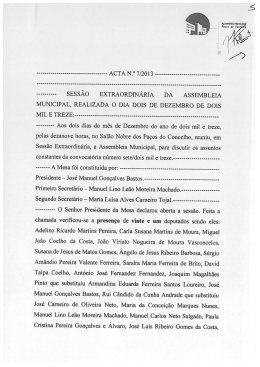 ACTA N.&deg; 7/2013 - Munic&iacute;pio de Pa&ccedil;os de Ferreira