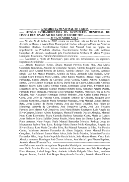 Acta 9 - PDF - Assembleia Municipal de Lisboa