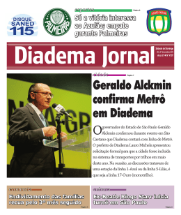 Geraldo Alckmin confirma Metr&ocirc; em Diadema