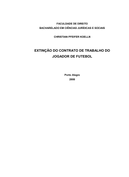 EXTIN&Ccedil;&Atilde;O DO CONTRATO DE TRABALHO DO