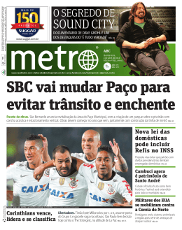 SBC vai mudar Pa&ccedil;o para evitar tr&acirc;nsito e enchente